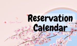 Reservation Calendar for Japanese Lesson